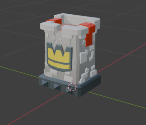 Low Poly Clash Royale Tower